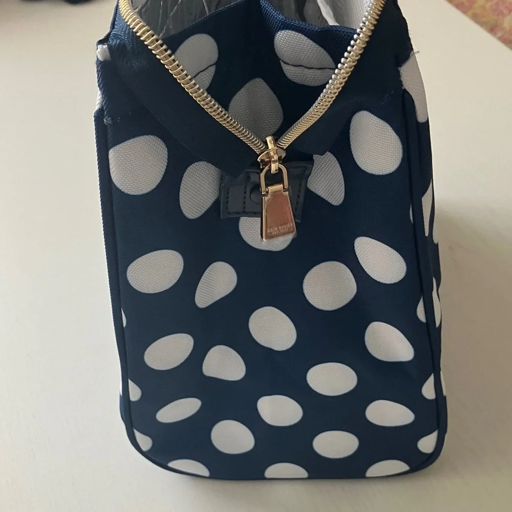 Kate Spade New York Navy Jumbo Dot Lunch Bag (NWT)